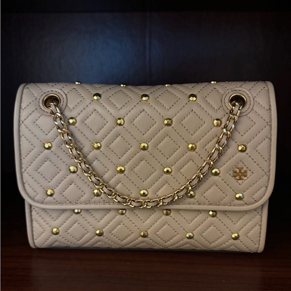 Tory Burch Studded Nuetral Pink Crossbody/Shoulder bag - Picture 2 of 6
